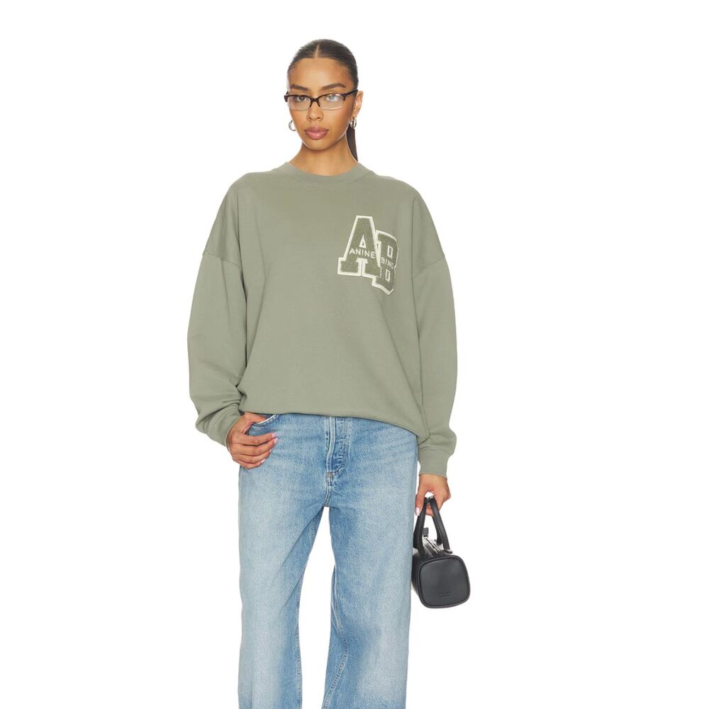 Anine Bing Miles Sweatshirt Desert Sage Size Small NWT